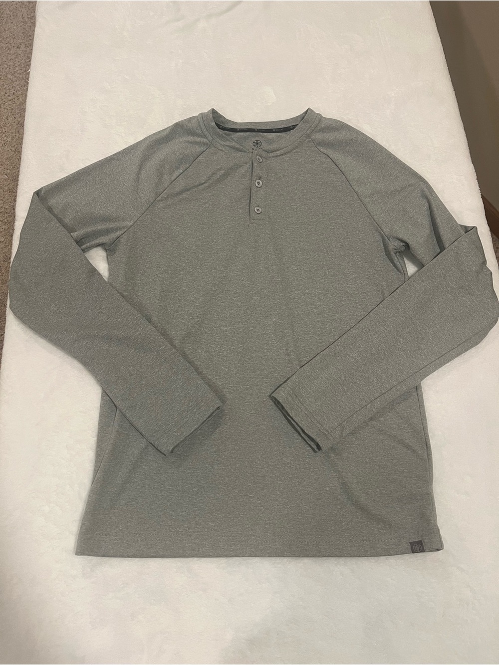 Gaiam Long Sleeve Gray Shirt - Size Small